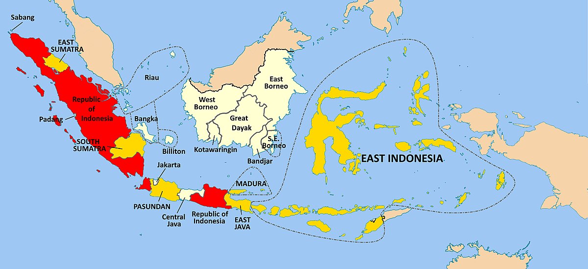 Nation states can be local networks of islands, like
Indonesia.